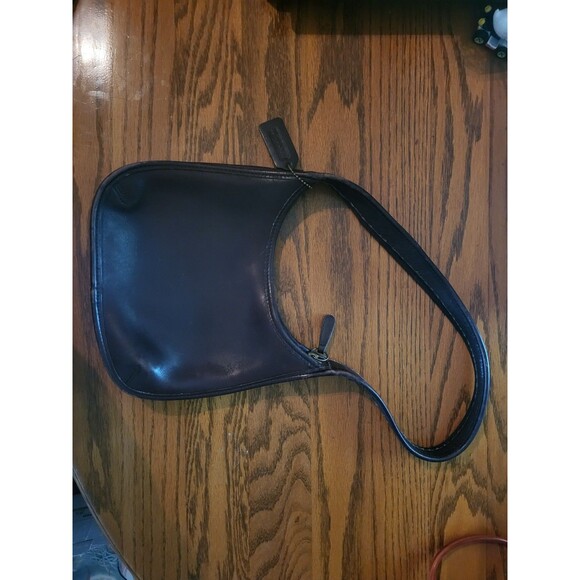 COACH Ergo Vtg Mini Zip Shoulder Hand Bag Brown - Picture 5 of 8